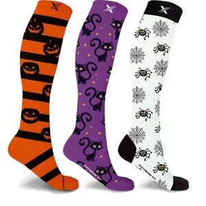 Halloween Compression Socks  3 pair.   New.  Men's or womans